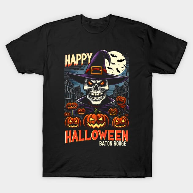 Baton Rouge Halloween T-Shirt by Americansports